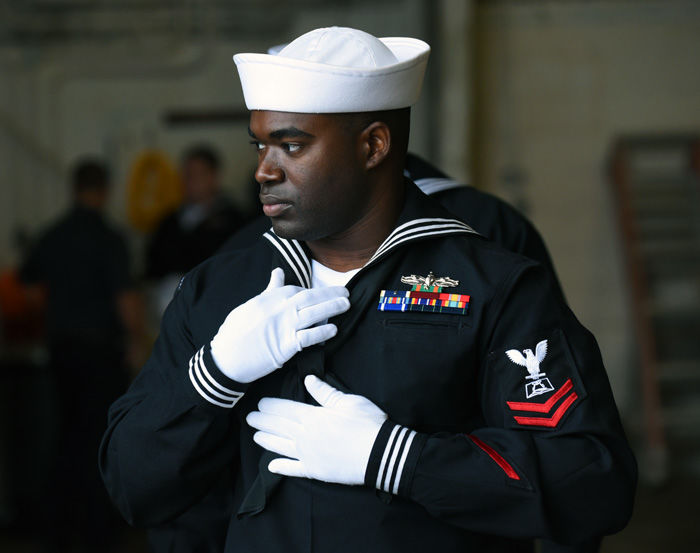 Homecoming Navy Ensign Joshua Kaleb Watson